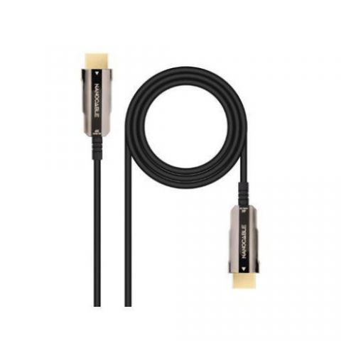 NANOCABLE CABLE HDMI V2.0 AOC 4K@60HZ 18Gbps NEGRO