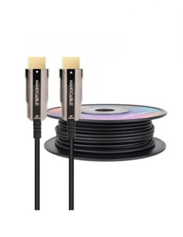 NANOCABLE CABLE HDMI V2.0 AOC 4K@60HZ 18Gbps NEGRO