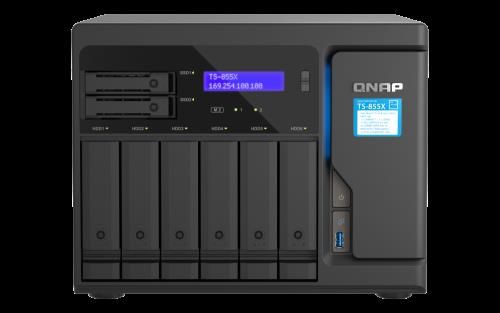 QNAP TS-855X SAN Torre Ethernet Negro C5125