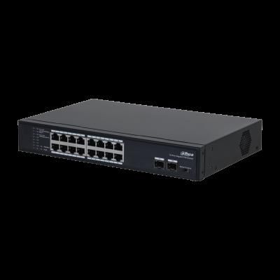 (DH-PFS3218-16GT-135) DAHUA SWITCH L2 POE 16 PUERT