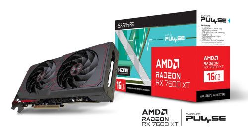 VGA SAPPHIRE PULSE RADEON RX 7600 XT GAMING OC 16G