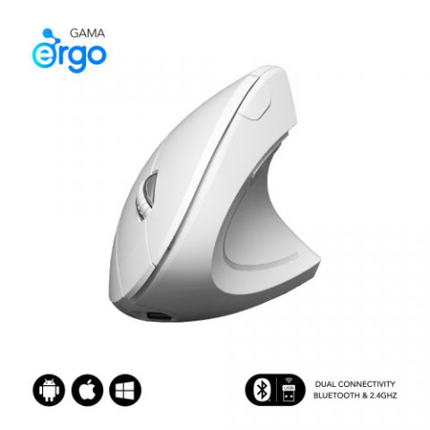 SUBBLIM Ratón GLIDE VERTICAL ERGO DUAL MOUSE BATTE