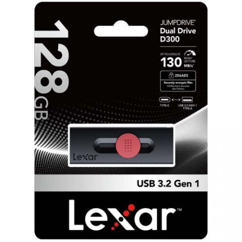 LEXAR 128GB DUAL TYPE-C AND TYPE-A USB 3.2 FLASH D