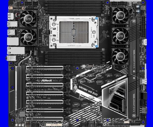 Asrock WRX90 WS EVO placa base AMD WRX90 Socket sT