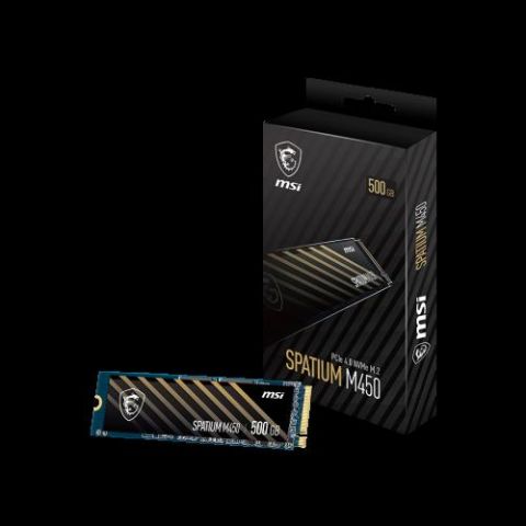 MSI SPATIUM M450 PCIe 4.0 NVMe M.2 500GB PCI Expre