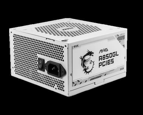 MSI MAG A850GL PCIE5 WHITE unidad de fuente de ali