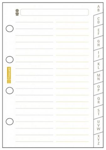 RECAMBIO AGENDA FINOCAM C175 CLASSIC 601 56x89 IND
