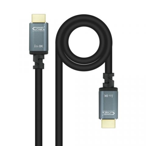 Nanocable Cable HDMI 2.1 IRIS 8K A/M-A/M, Negro, 1