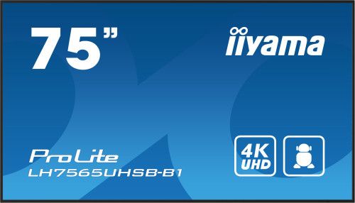 iiyama LH7565UHSB-B1 pantalla de señalización Dise