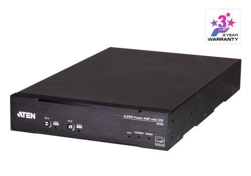 ATEN Amplificador de potencia de 2 x 60 W con DSP