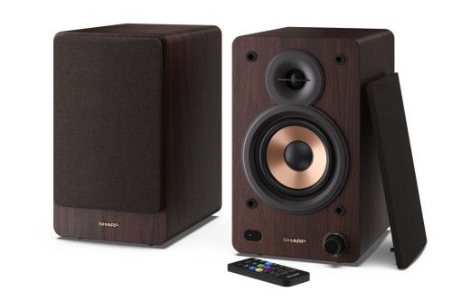 Sharp BOOKSHELF SPEAKERS De 2 vías Marrón Inalámbr