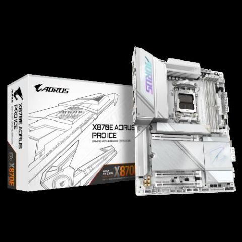 GIGABYTE Placa base X870E AORUS PRO ICE - Compatib