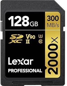 LEXAR 128GB PROFESSIONAL 2000X SDXC UHS-II CARDS,