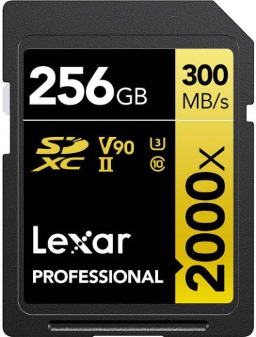 LEXAR 256GB PROFESSIONAL 2000X SDXC UHS-II CARDS,