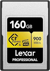 LEXAR 160GB PROFESSIONAL CFEXPRESS TYPE A CARD GOL
