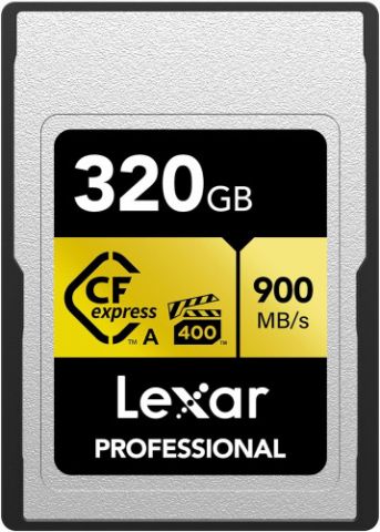 LEXAR 320GB PROFESSIONAL CFEXPRESS TYPE A CARD GOL