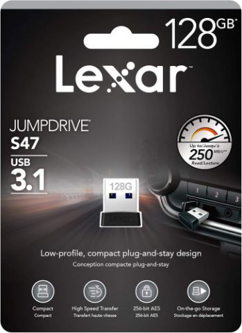 Lexar JumpDrive S47 unidad flash USB 128 GB USB ti