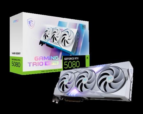 MSI GAMING GEFORCE RTX 5080 16G TRIO OC WHITE tarj