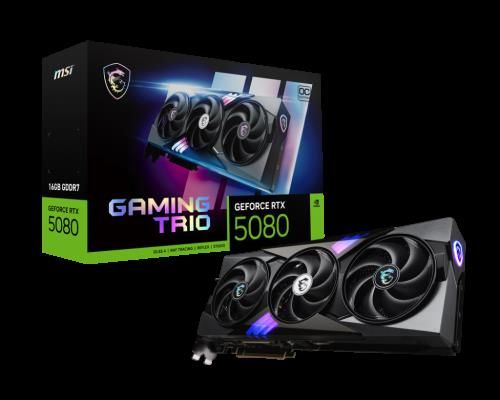 MSI GAMING GEFORCE RTX 5080 16G TRIO OC tarjeta gr
