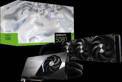 MSI SUPRIM GEFORCE RTX 5080 16G LIQUID SOC tarjeta
