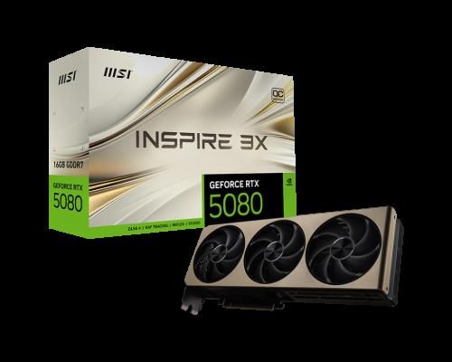 MSI GEFORCE RTX 5080 16G INSPIRE 3X OC tarjeta grá