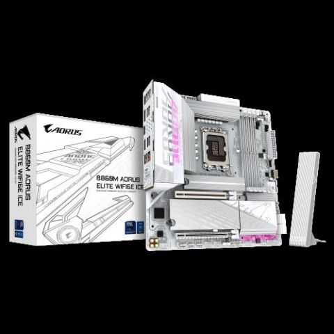 GIGABYTE B860M AORUS ELITE WF6E ICE Placa base - C