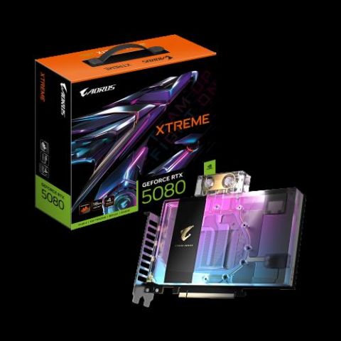 GIGABYTE AORUS GeForce RTX 5080 XTREME WATERFORCE