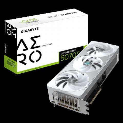 GIGABYTE GeForce RTX 5070 Ti AERO OC 16G Tarjeta G