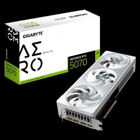 GIGABYTE GeForce RTX 5070 AERO OC 12G Tarjeta Gráf