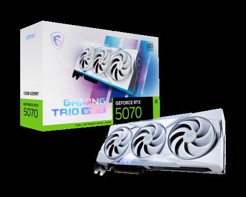 MSI GAMING GeForce RTX 5070 12G TRIO OC WHITE NVID