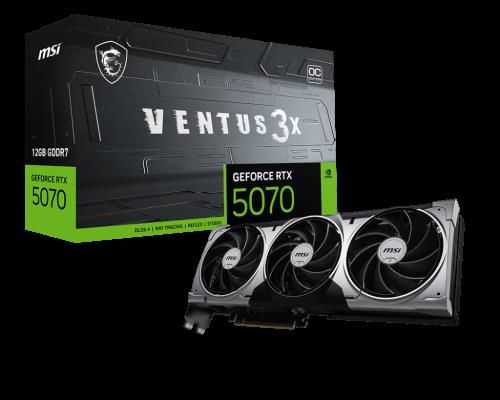 MSI VENTUS GeForce RTX 5070 12G 3X OC NVIDIA 12 GB