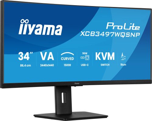 IIYAMA MONITOR VA, 2H 1DP,DOCK, KVM,  95W