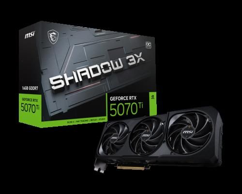 MSI GeForce RTX5070 Ti 16G SHADOW 3X OC NVIDIA GeF