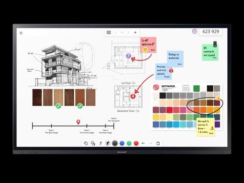 Sharp PN-LA652 Panel plano interactivo 165,1 cm (6