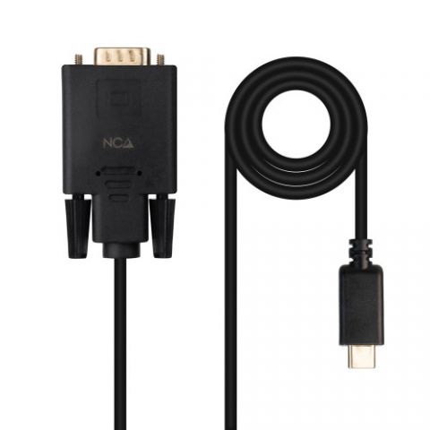 Nanocable Cable Conversor USB-C/M a VGA/M, 1.8 m,