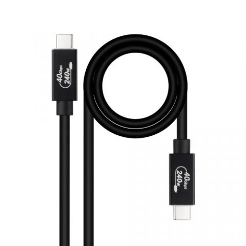 Nanocable Cable USB 4 Gen 3x2 40Gbps 5A/240W, USB-