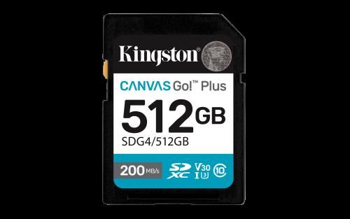 Kingston Technology 512GB SDXC Canvas Go Plus Gen4