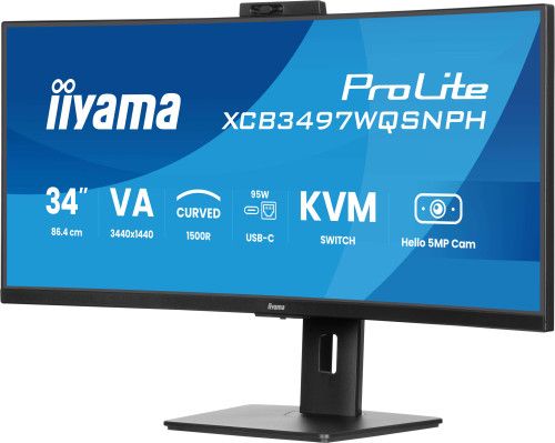MONITOR IIYAMA VA, 2H 1DP,DOCK, KVM,  95W, 5MP HEL