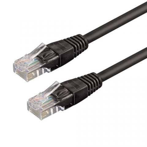 WP WPC-PAT-6U020BL cable de red Negro 2 m Cat6 U/U