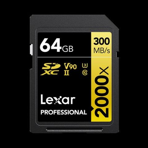 Lexar Professional 2000x 64 GB SDHC UHS-II Clase 1
