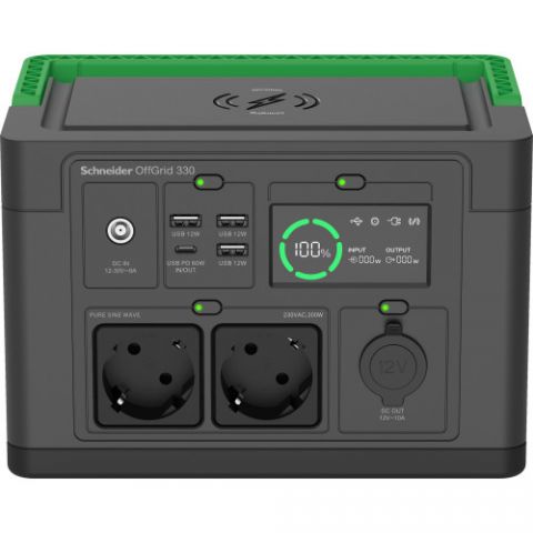 SCHNEIDER OFFGRID PORTABLE POWER STATION 330, 332W