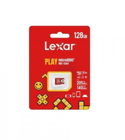LEXAR 128GB PLAY MICROSDXC™ UHS-I CARDS, UP TO 205