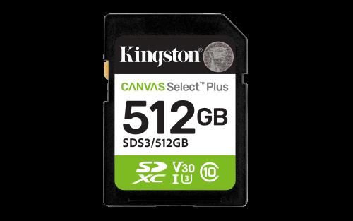Kingston Technology 512 GB SDXC Canvas Select Plus