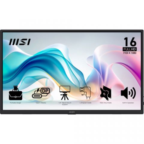 MSI PRO MP165 E6 monitor o TV portátil Monitor por