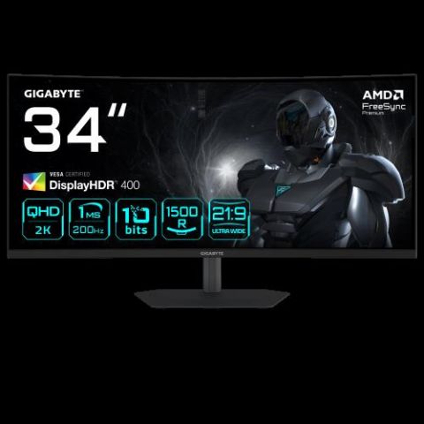 GIGABYTE G34WQC2 Monitor Gaming Curvo 34” WQHD - 3