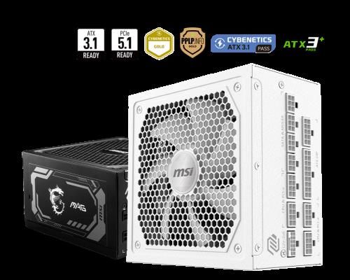 FUENTE ALIMENTACION MSI MAG A1000GL PCIE5 WHITE,PS