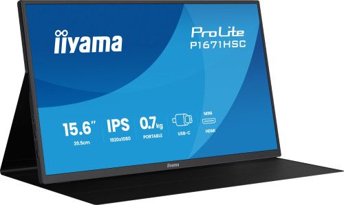 MONITOR IIYAMA IPS, PORTABLE, 2X C (VIDEO), 1XMHDM