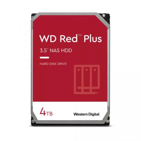 QNAP WD, HDD, RED PLUS, SATA III, 3.5-INCH, 4TB, W