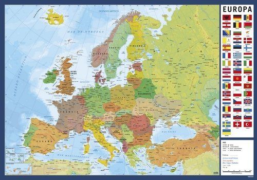 VADE SOBREMESA ERIK ESCOLAR 35x49 MAPA DE EUROPA