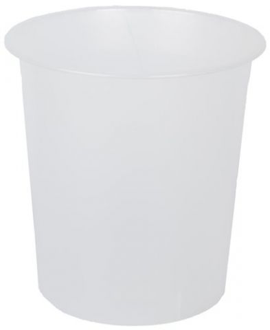 PAPELERA PLASTICO CERRADA 16 LITROS TRASLUCIDO CRI